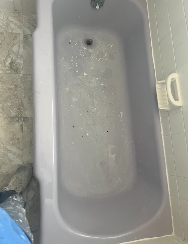 Reglazed tub