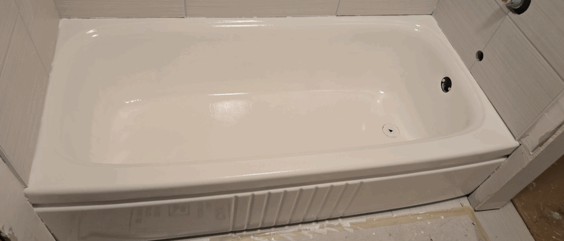 reglazed bathtub