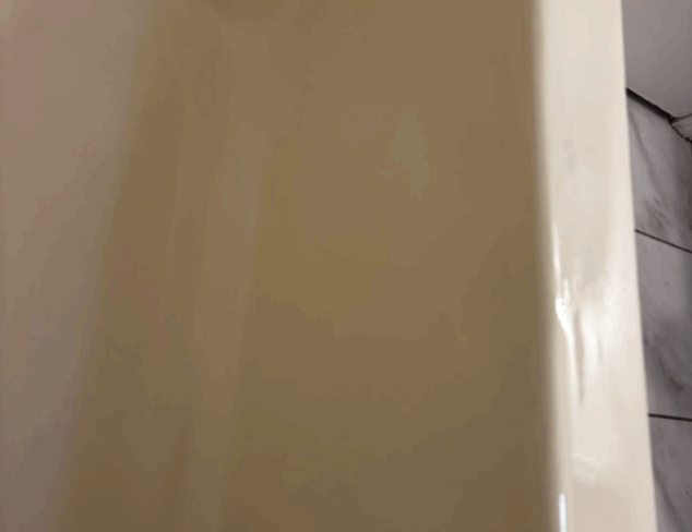 view of repaired tub
